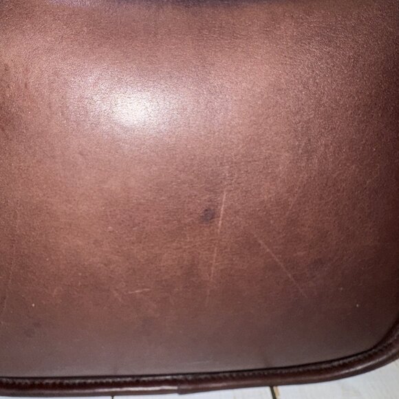 Vintage Coach 1980s NYC Mahogany Classic Pouch Shoulder Bag Purse 9.5x9x4” VGUC* - Picture 5 of 10